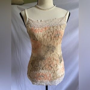 Maurices Small lace tank top with satin lining